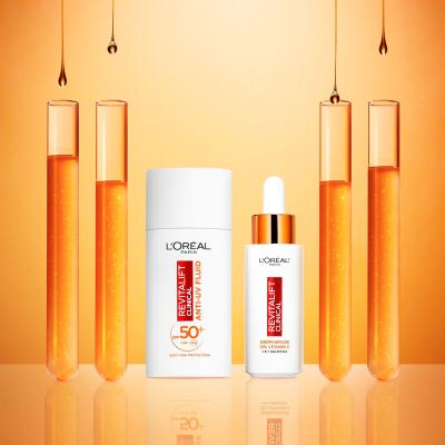 L&#039;Oréal Paris Revitalift Clinical Anti-UV Fluid SPF50+ Κρέμα προσώπου ημέρας για γυναίκες 50 ml
