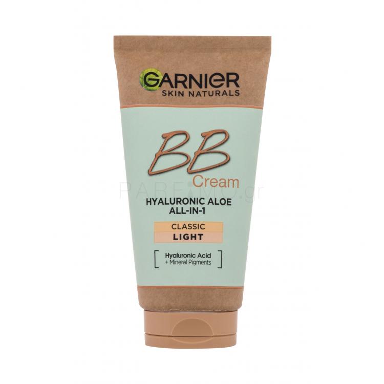 Garnier Skin Naturals BB Cream Hyaluronic Aloe All-In-1 ΒΒ κρέμα για γυναίκες 50 ml Απόχρωση Light