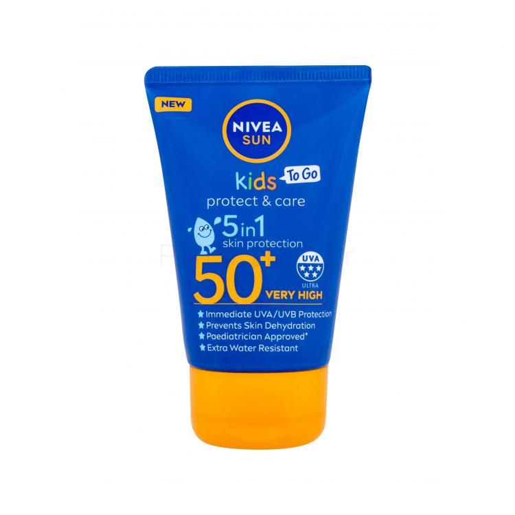Nivea Sun Kids Protect &amp; Care Sun Lotion 5 in 1 SPF50+ Αντιηλιακό προϊόν για το σώμα για παιδιά 50 ml