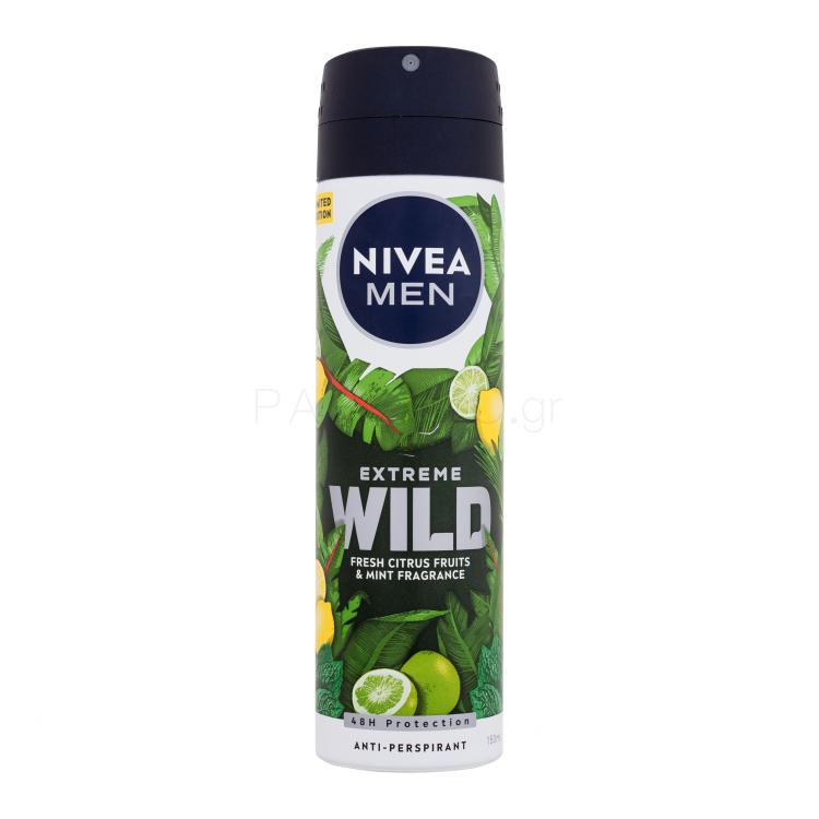 Nivea Men Extreme Wild Fresh Citrus Fruits &amp; Mint Αντιιδρωτικό για άνδρες 150 ml