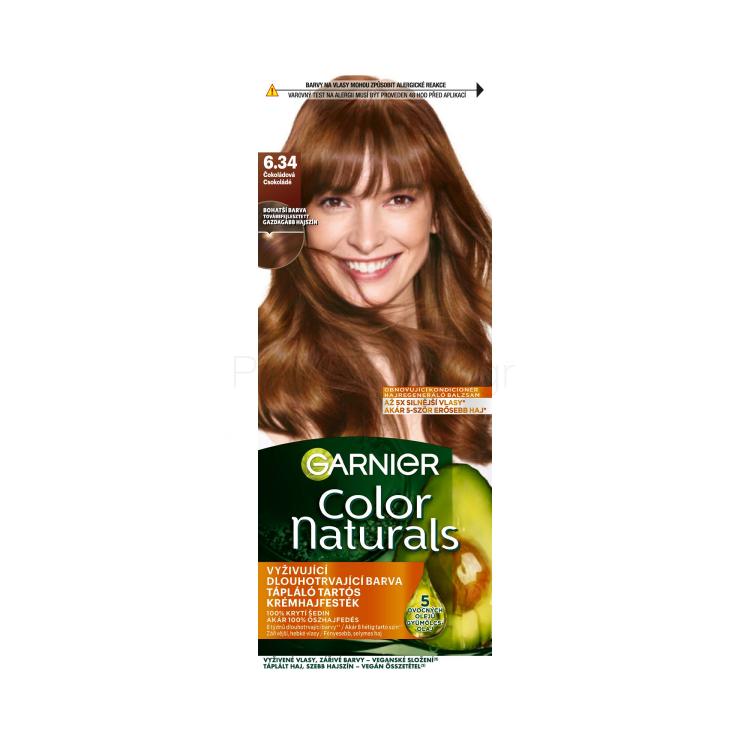 Garnier Color Naturals Βαφή μαλλιών για γυναίκες 40 ml Απόχρωση 6.34 Chocolate