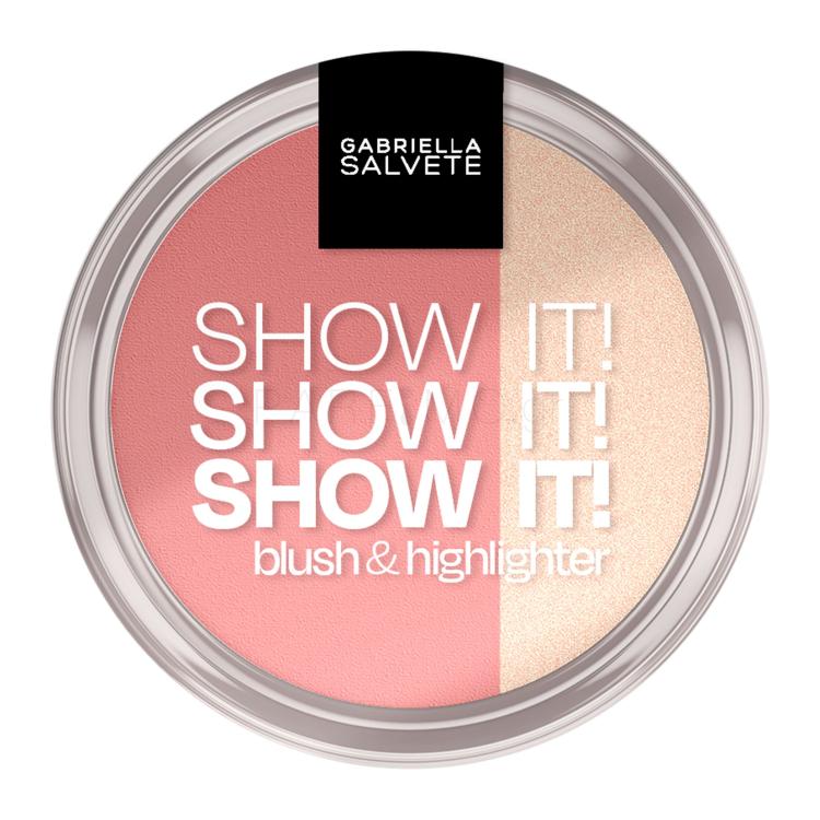 Gabriella Salvete Show It! Blush &amp; Highlighter Ρουζ για γυναίκες 9 gr Απόχρωση 01