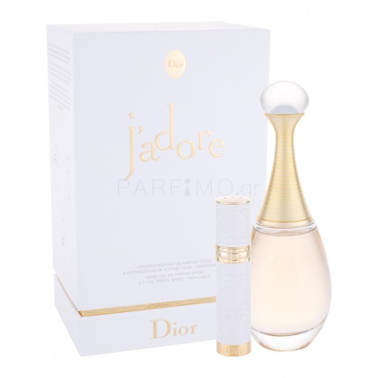 Christian Dior J&#039;adore Σετ δώρου EDP 100 ml + EDP επαναπληρώσιμο travel spray 7,5 ml