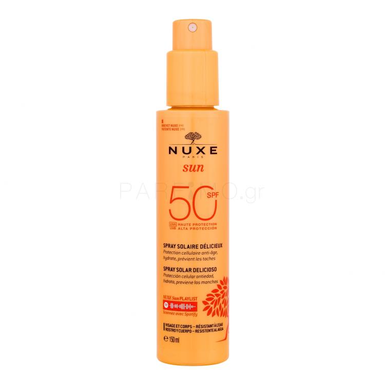 NUXE Sun Delicious Spray SPF50 Αντιηλιακό προϊόν για το σώμα 150 ml