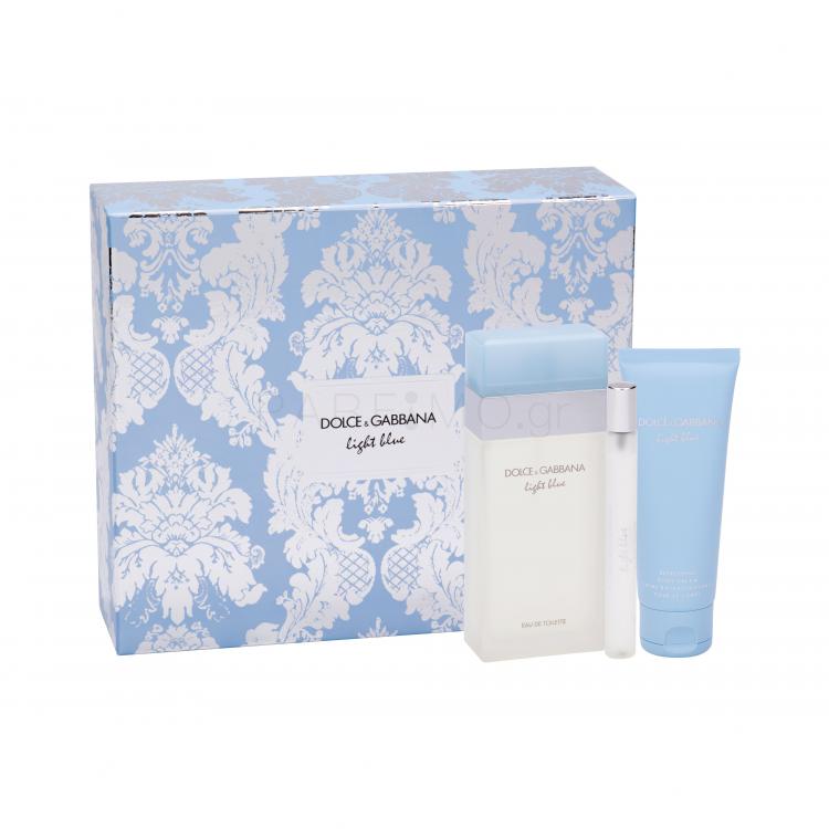 Dolce&amp;Gabbana Light Blue Σετ δώρου EDT 100 ml + κρέμα σώματος 75 ml + EDT 10 ml