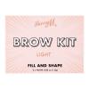 Barry M Brow Kit Προϊόντα για τη διαμόρφωση φρυδιών για γυναίκες 4,5 gr Απόχρωση Light