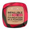 L&#039;Oréal Paris Infaillible 24H Fresh Wear Foundation In A Powder Make up για γυναίκες 9 gr Απόχρωση 140 Golden Beige