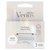 Gillette Venus Satin Care For Pubic Hair &amp; Skin Ανταλλακτικές λεπίδες για γυναίκες Σετ