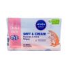 Nivea Baby Soft &amp; Cream Cleanse &amp; Care Wipes Καθαριστικά μαντηλάκια για παιδιά 2x57 τεμ