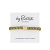 By Eloise London Woven Gold Circle Λαστιχάκι για τα μαλλιά για γυναίκες 1 τεμ Απόχρωση Olive Green