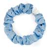 By Eloise London Silk Scrunchie Silver Heart Λαστιχάκι για τα μαλλιά για γυναίκες 1 τεμ Απόχρωση Sky Blue