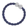 By Eloise London Silver Bling Diamanté Bow Λαστιχάκι για τα μαλλιά για γυναίκες 1 τεμ Απόχρωση Navy Blue