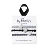 By Eloise London Set Stylish Silver Λαστιχάκι για τα μαλλιά για γυναίκες 1 τεμ
