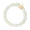 By Eloise London Skinny Silk Scrunchie Gold Star Λαστιχάκι για τα μαλλιά για γυναίκες 1 τεμ Απόχρωση Cream