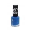 Rimmel London 60 Seconds Super Shine Βερνίκια νυχιών για γυναίκες 8 ml Απόχρωση 823 Blindfold Me Blue
