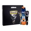 Gillette ProShield Σετ δώρου ξύραφι με ένα κεφάλι 1 κομ. +τζελ ξυρίσματος Fusion Proglide Sensitive Active Sport 170 ml +θήκη ξυραφιού 1 τεμ