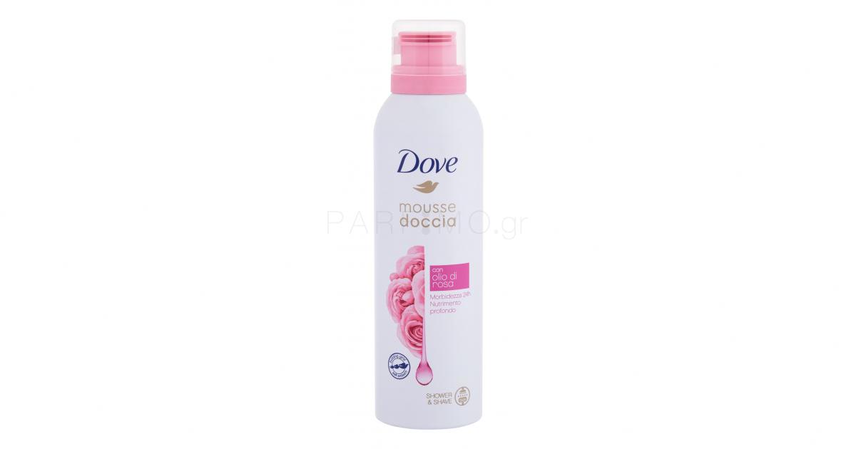 Dove Shower Mousse Rose Oil Αφρός καθαρισμού σώματος για γυναίκες 200