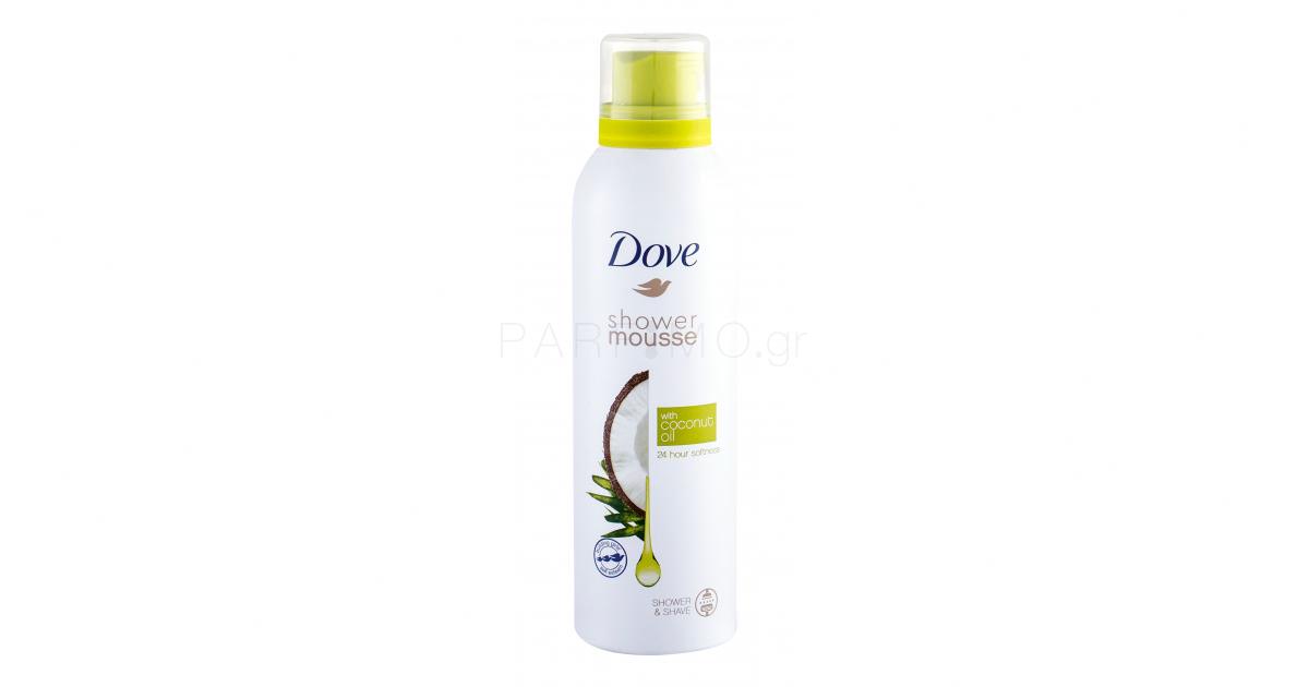 Dove Shower Mousse Coconut Oil Αφρός καθαρισμού σώματος για γυναίκες