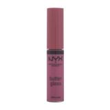 NYX Professional Makeup Butter Gloss Lip Gloss για γυναίκες 8 ml Απόχρωση 15 Angel Food Cake