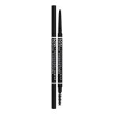 NYX Professional Makeup Micro Brow Pencil Μολύβι για τα φρύδια για γυναίκες 0,09 gr Απόχρωση 08 Black