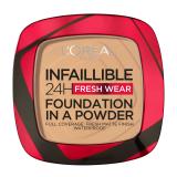 L'Oréal Paris Infaillible 24H Fresh Wear Foundation In A Powder Make up για γυναίκες 9 gr Απόχρωση 250 Radiant Sand