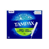 Tampax Non-Plastic Super Ταμπόν για γυναίκες 18 τεμ ελλατωματική συσκευασία