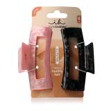 Invisibobble Clipstar Eclipse Glossy L Κλιπ μαλλιών για γυναίκες Απόχρωση Black & Pink Σετ
