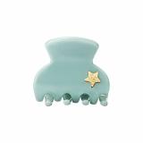 By Eloise London Small Hair Claw Gold Star Κλιπ μαλλιών για γυναίκες 1 τεμ Απόχρωση Sage