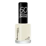 Rimmel London 60 Seconds Super Shine Βερνίκια νυχιών για γυναίκες 8 ml Απόχρωση 703 White Hot Love