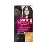 L'Oréal Paris Casting Creme Gloss Βαφή μαλλιών για γυναίκες 48 ml Απόχρωση 200 Ebony Black