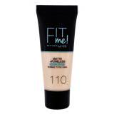 Maybelline Fit Me! Matte + Poreless Make up για γυναίκες 30 ml Απόχρωση 110 Porcelain