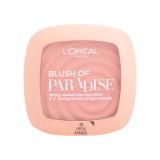 L'Oréal Paris Paradise Blush Ρουζ για γυναίκες 9 ml Απόχρωση 01 Life Is Peach