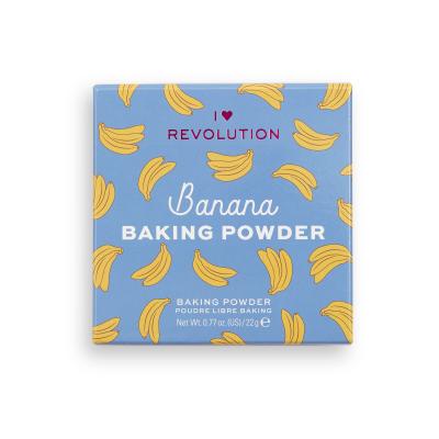 I Heart Revolution Loose Baking Powder Πούδρα για γυναίκες 22 gr Απόχρωση Banana