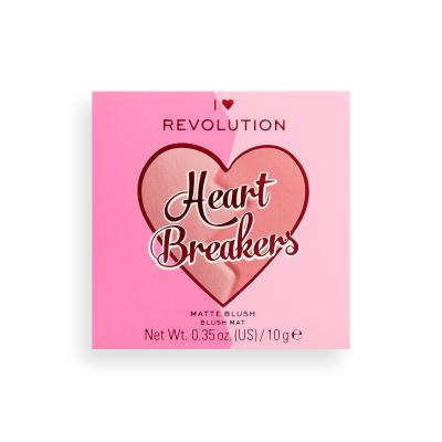 I Heart Revolution Heartbreakers Matte Blush Ρουζ για γυναίκες 10 gr Απόχρωση Brave