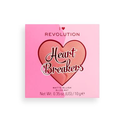 I Heart Revolution Heartbreakers Matte Blush Ρουζ για γυναίκες 10 gr Απόχρωση Inspiring