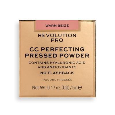 Revolution Pro CC Perfecting Press Powder Πούδρα για γυναίκες 5 gr Απόχρωση Warm Beige