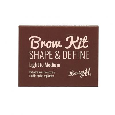 Barry M Brow Kit Προϊόντα για τη διαμόρφωση φρυδιών για γυναίκες 4,5 gr Απόχρωση Light - Medium