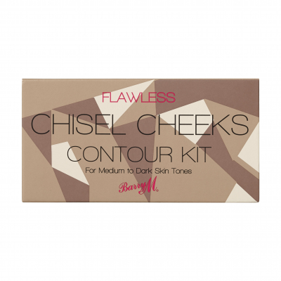 Barry M Flawless Chisel Cheeks Contour Kit Πούδρα για γυναίκες 2,5 gr Απόχρωση Medium - Dark