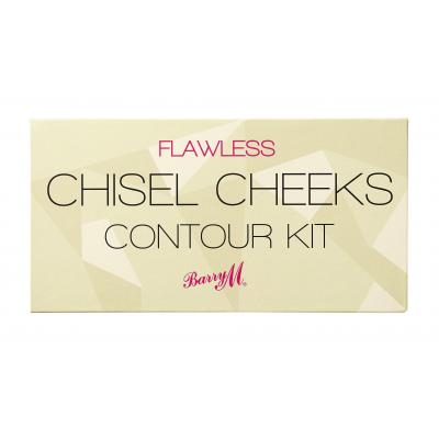 Barry M Flawless Chisel Cheeks Contour Kit Πούδρα για γυναίκες 2,5 gr Απόχρωση Light - Medium