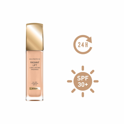 Max Factor Radiant Lift SPF30 Make up για γυναίκες 30 ml Απόχρωση 47 Nude