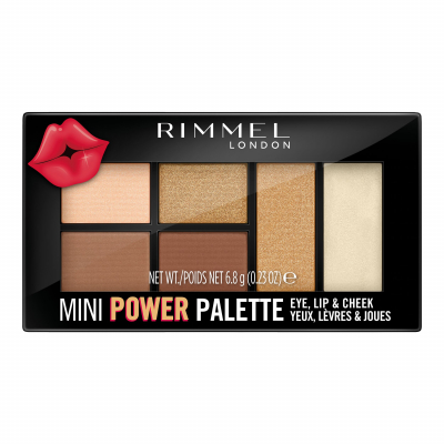 Rimmel London Mini Power Palette Пαλέτα contouring για γυναίκες 6,8 gr Απόχρωση 002 Sassy
