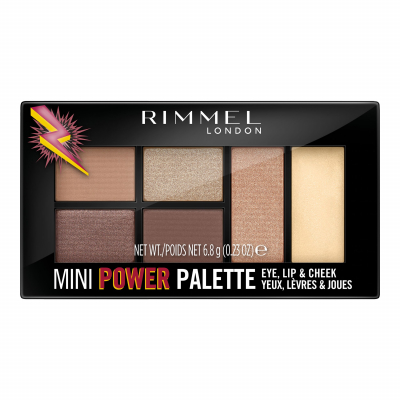 Rimmel London Mini Power Palette Пαλέτα contouring για γυναίκες 6,8 gr Απόχρωση 001 Fearless