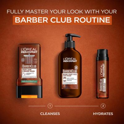 L&#039;Oréal Paris Men Expert Barber Club Body, Hair &amp; Beard Wash Αφρόλουτρο για άνδρες 300 ml
