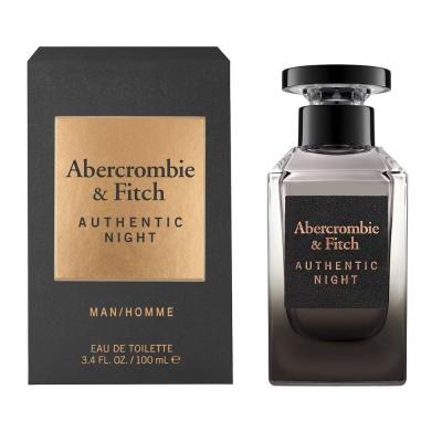 Abercrombie &amp; Fitch Authentic Night Eau de Toilette για άνδρες 100 ml