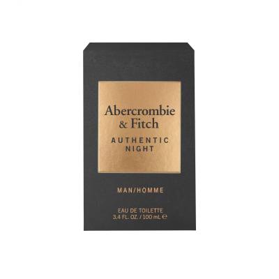 Abercrombie &amp; Fitch Authentic Night Eau de Toilette για άνδρες 100 ml
