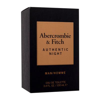 Abercrombie &amp; Fitch Authentic Night Eau de Toilette για άνδρες 100 ml