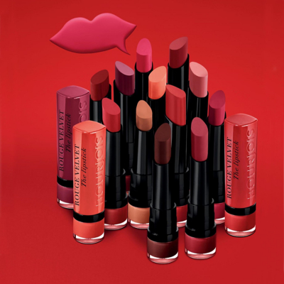 BOURJOIS Paris Rouge Velvet The Lipstick Κραγιόν για γυναίκες 2,4 gr Απόχρωση 18 Mauve-Martre