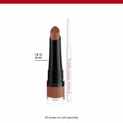 BOURJOIS Paris Rouge Velvet The Lipstick Κραγιόν για γυναίκες 2,4 gr Απόχρωση 22 Moka-Dero
