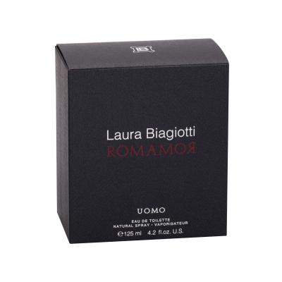Laura Biagiotti Romamor Uomo Eau de Toilette για άνδρες 125 ml ελλατωματική συσκευασία
