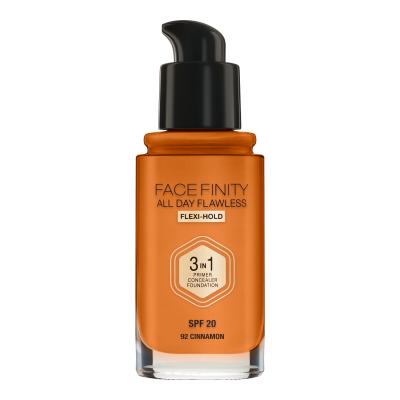 Max Factor Facefinity 3 in 1 SPF20 Make up για γυναίκες 30 ml Απόχρωση 92 Cinnamon